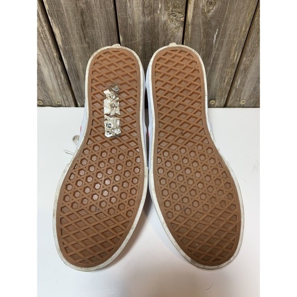 VANS OFF THE WALL Girls Pink UNICORN SPARKLE Shoe Size 5 - Picture 7 of 9